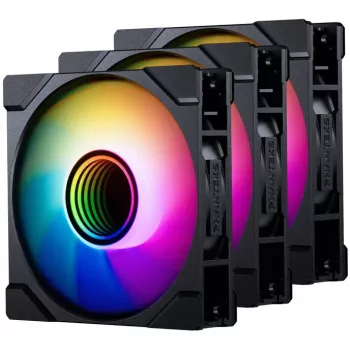 120mm PHANTEKS M25 Gen2 PWM D-RGB -kotelotuuletin, musta, 3-pin
