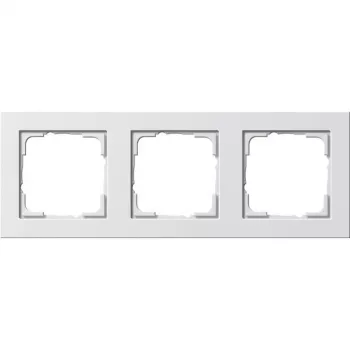 Seinälevy GIRA E2 valkoinen — termoplasti, ruuviton muotoilu, 80,8×223,4×9,3 mm