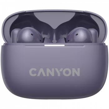 Canyon CNS-TWS10PL kuulokkeet ja headset True Wireless Stereo (TWS) In-Ear puheluihin/musiikkiin/urheiluun/arkeen USB Type-C Bluetooth violetti (CNS-TWS10PL)