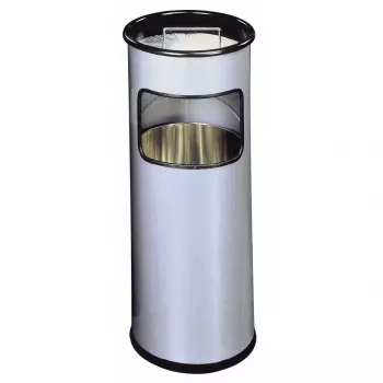 Jäteastia Durable 333023 17 l pyöreä metalli hopea