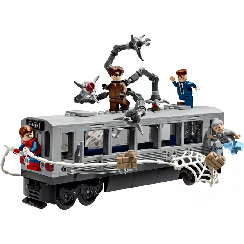 LEGO Marvel Super Heroes 76321 Spider-Man Doc Ock Subway Showdown rakennuslelu, 393 osaa, 4 minihahmoa, ikä 9+