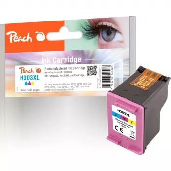 PEACH -tulostuspää värillinen yhteensopiva HP 303XL (PI300-895) kanssa — suuri (XL) toimintamatka, 485 sivua, yksittäispakkaus