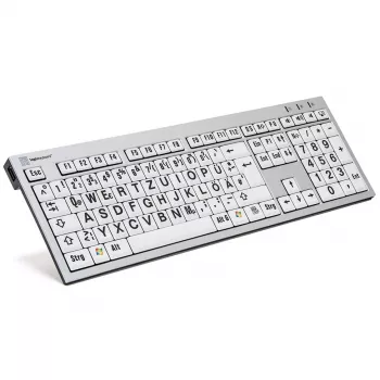 Näppäimistö Logickeyboard LKB-LPRNTBW-AJPU-DE Office USB QWERTZ saksa monivärinen