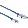USB-kaapeli ShiverPeaks BS14-50029 2 m USB A - Micro-USB B sininen
