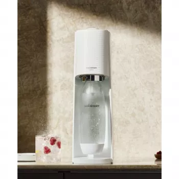 SodaStream-virvoitusjuomalaite Terra Megapack QC valkoinen, 3 pulloa (2270213)