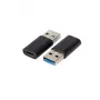 Kaapelisovitin Microconnect USB3.0ACF USB A – USB C musta