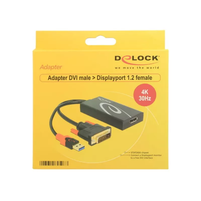 Kaapeli DVI 24+1 + USB-A/Displayport 20p DeLOCK 62596