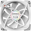 Montech AX120 120 mm PWM ARGB kotelotuuletin, 3 kpl:n pakkaus, valkoinen