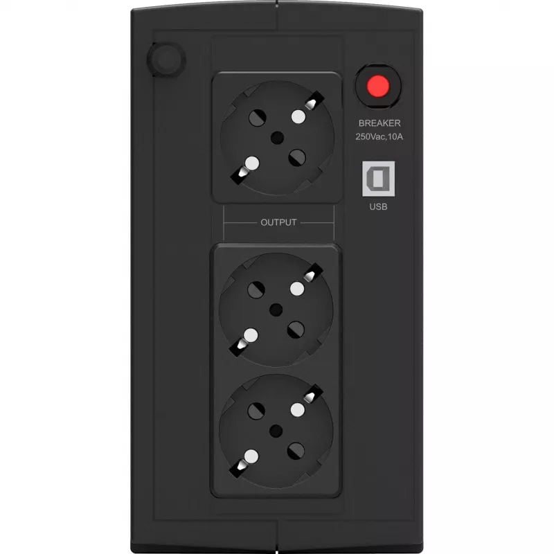 PowerWalker Basic VI 1000 SB Line-Interactive 1000VA 3AC-lähtöä Tower musta keskeytymätön virransyöttö (UPS) (10121068)