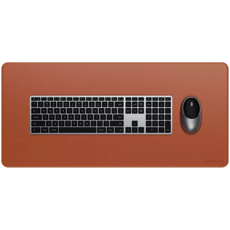 Hiirimatto Satechi Vegan-Leather Premium Desk Mat Brown ST-LPDMN
