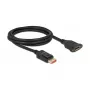 DisplayPort-jatkokaapeli paneeliasennukseen DeLOCK 8K 60 Hz 2 m