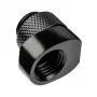 Letkuliitin Alphacool 17604 musta 1/4 tuuman kierre