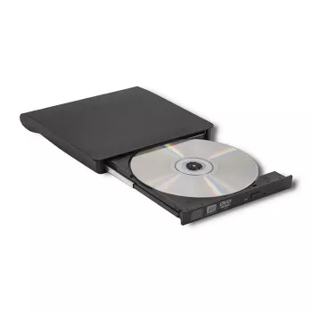Ulkoinen DVD‑RW-asema QOLTEC 51857 — USB 3.0, SATA-liitäntä, DVD±R 8x, DVD±RW 4x, DVD‑RAM 5x, CD 24x, musta