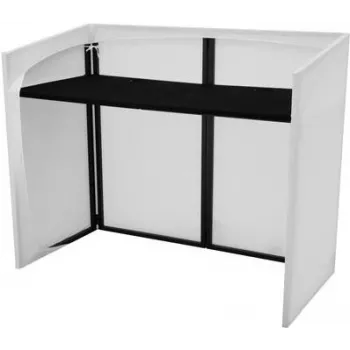 DJ-teline Omnitronic Mobile DJ Stand Mobiler DJ-Tisch Steel — kannettava teräsrunkoinen DJ-pöytä