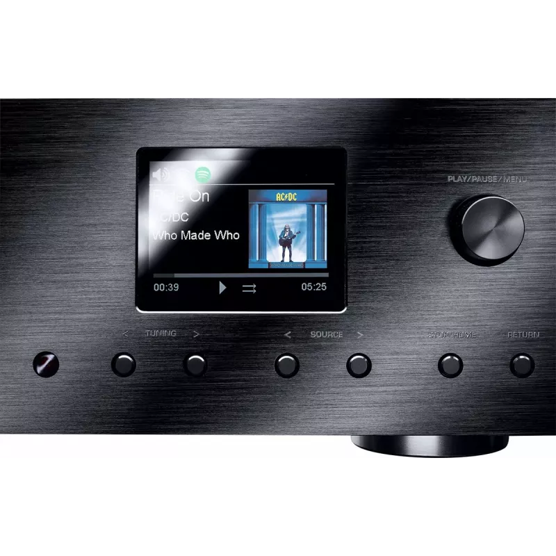 Stereo-vastaanotin Magnat MC 400 — 2.0 kanavaa, 40 W per kanava, CD-soitin, Wi-Fi, Bluetooth, DAB/FM, Ethernet (musta)