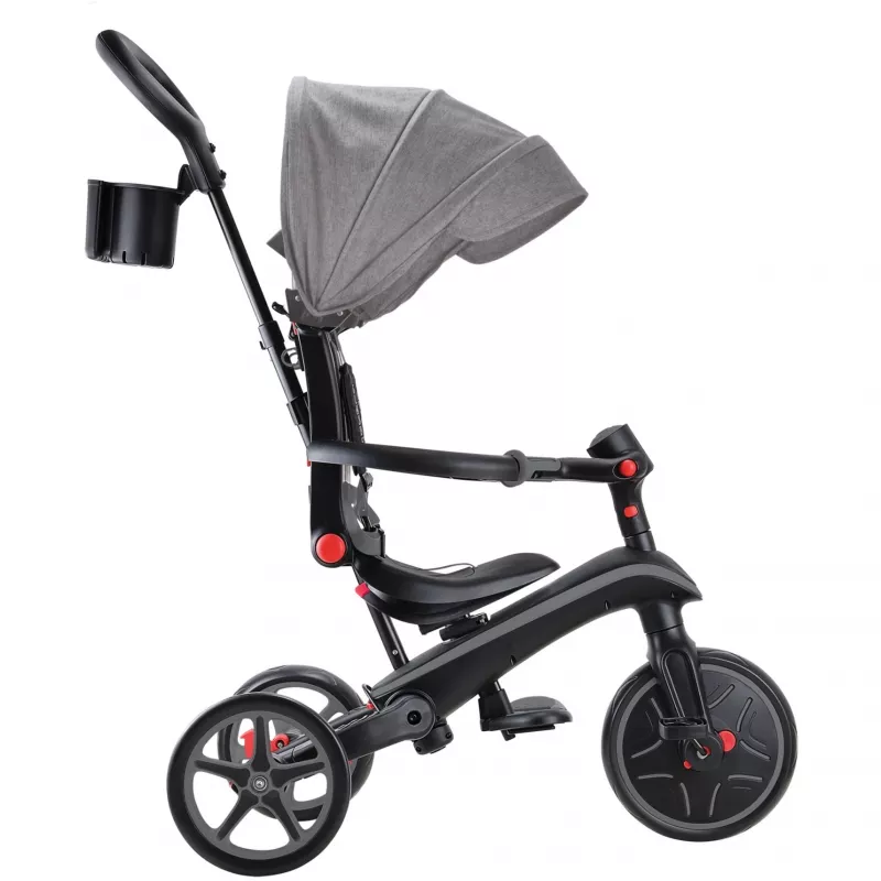Explorer Trike Foldable 4 in 1, lasten ajoneuvo harmaa