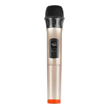 PU628J UHF-langaton dynaaminen mikrofoni LED-näytöllä (kulta)
