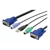 KVM-kaapeli USB Digitus DS-19232 3 m PS/2