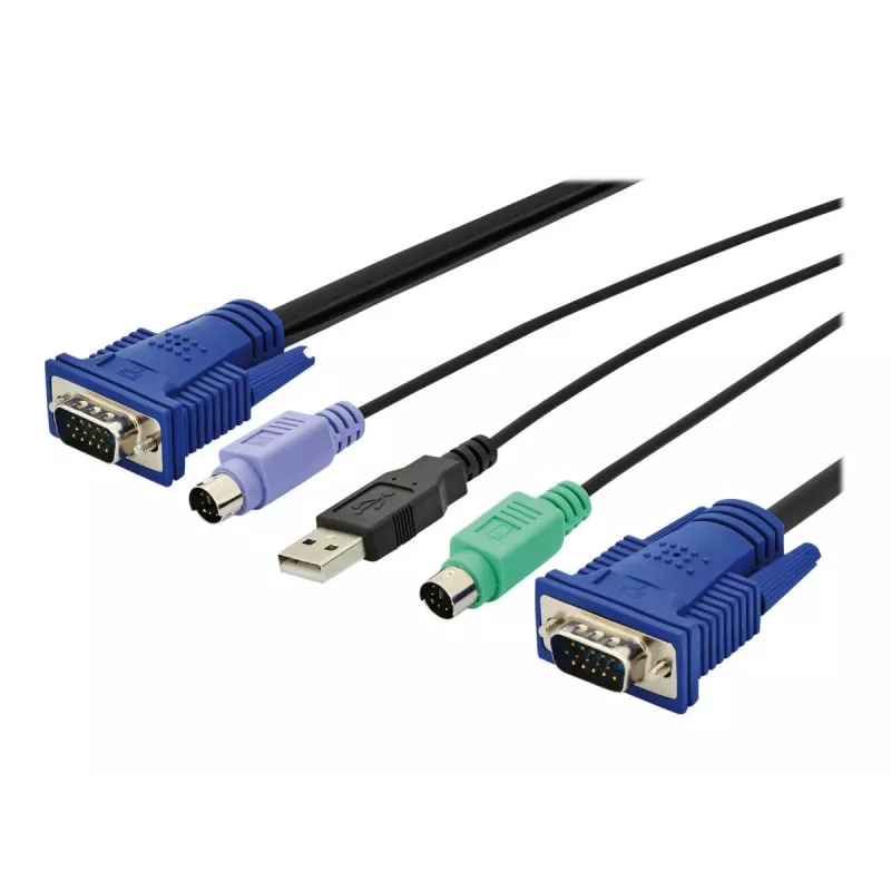 KVM-kaapeli USB Digitus DS-19232 3 m PS/2