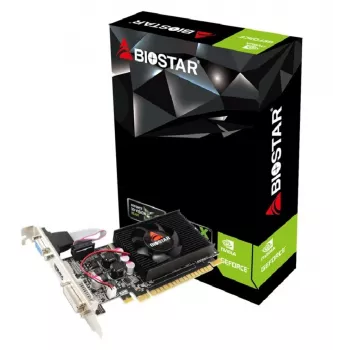 Näytönohjain BIOSTAR GeForce 210 — 1 GB GDDR3, 64-bittinen, PCIe x16 2.0, 589 MHz