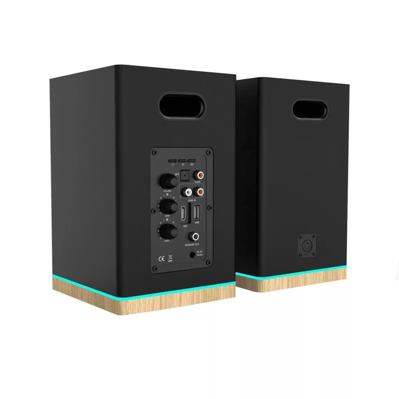 Blaupunkt BS60BK LED-hyllykaiuttimet, Bluetooth, HDMI ARC, musta