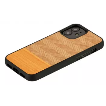 Man and Wood -puhelinkotelo iPhone 12 mini, kalanruoto arancia musta