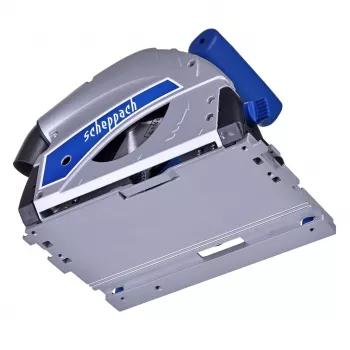 Käsipyörösaha Scheppach PL55, 1 200 W, 230 V, terä Ø160 mm, 24 hammasta, leikkaussyvyys 49,5 mm (90°), kallistettava, puu