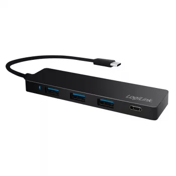 LogiLink UA0311 USB-C 3.2 Gen 2 moniporttikeskitin 4 porttia musta