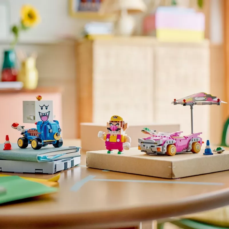 LEGO rakennuslelusarja 72038 Super Mario Mario Kart Wario King Buu Huu – hahmofiguurit ja rataelementit