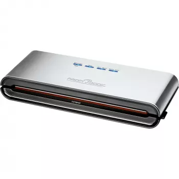 ProfiCook PC-VK 1080 - tyhjiöpakkauslaite (muovipusseille) - 120 W - ruostumaton teräs/musta (501080)