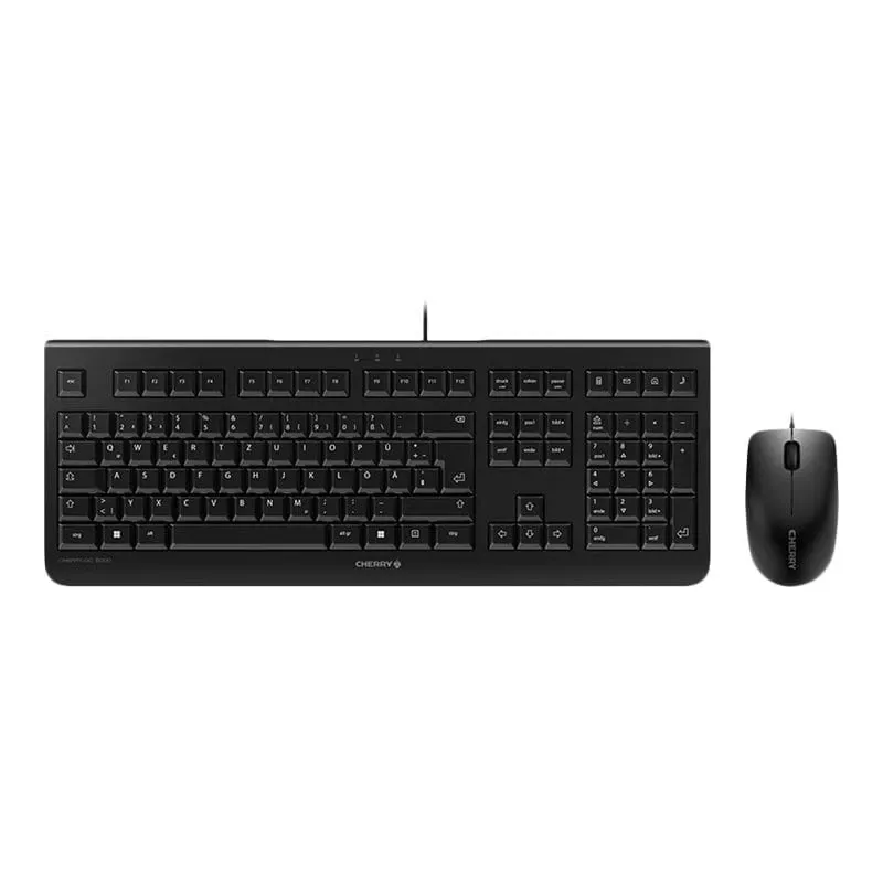 CHERRY DC 2000 näppäimistö hiiri sisältyy toimisto USB QWERTZ Deutsch musta