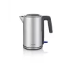 Severin WK 3449 vedenkeitin — 1,7 l, 2400 W, ruostumaton teräs/muovi, musta-hopea