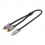 Vention USB-C - 2RCA uros audiokaapeli, 1m