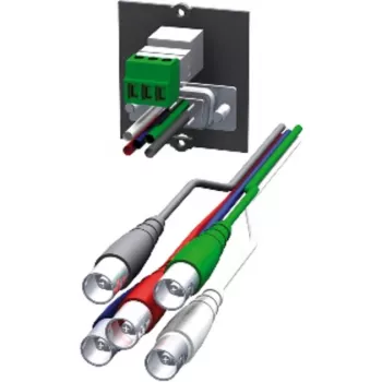 Custom-moduuli 1x VGA + 1x stereo (musta, pöytäliitäntärasioihin)