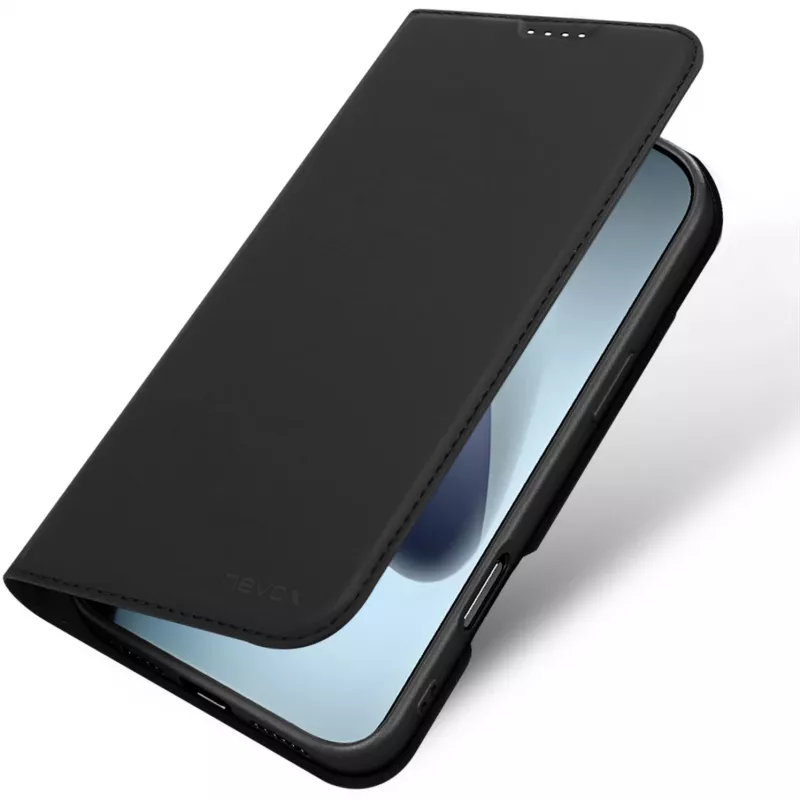 Nevox Vario Series kirjakotelo iPhone 17 Pro -puhelimelle, musta