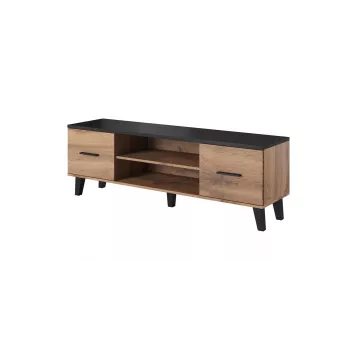 Cama TV-taso LOTTA 160 2D2K wotan-tammi/matta musta