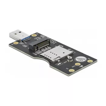 Delock 63166 USB 3.0 Type-A M.2 Key B muunnin SIM-paikalla