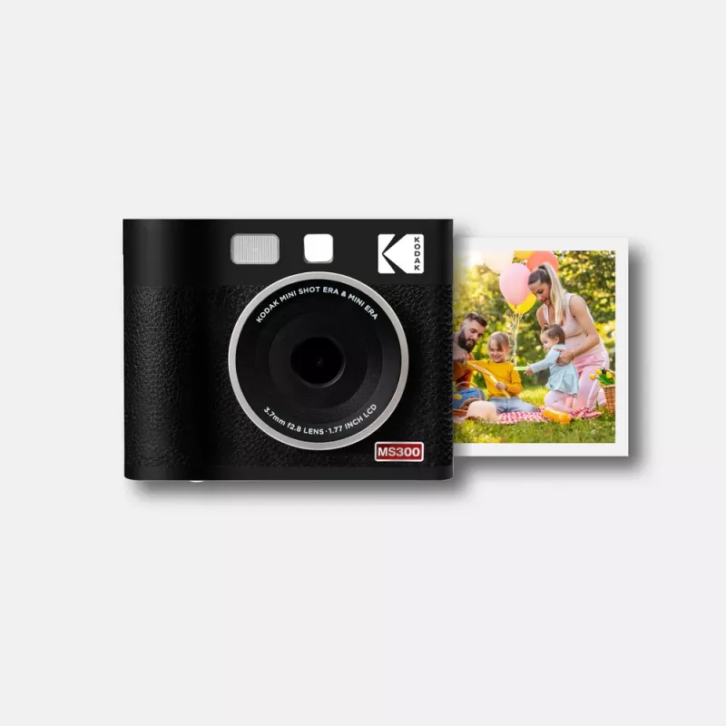 Kodak Mini Shot 3 Era pikakamera – musta, 4Pass-tulostustekniikka