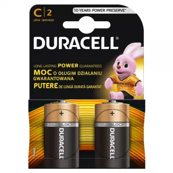 (C X 4 kpl) Duracell AA, AAA, D, C, 2032, 9V (LR14 LR20 6LR61 CR2032 valikoima) paristot