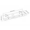 Digitus DA-90450 kaapelinhallintakouru 600x135x108mm musta teräs 1
