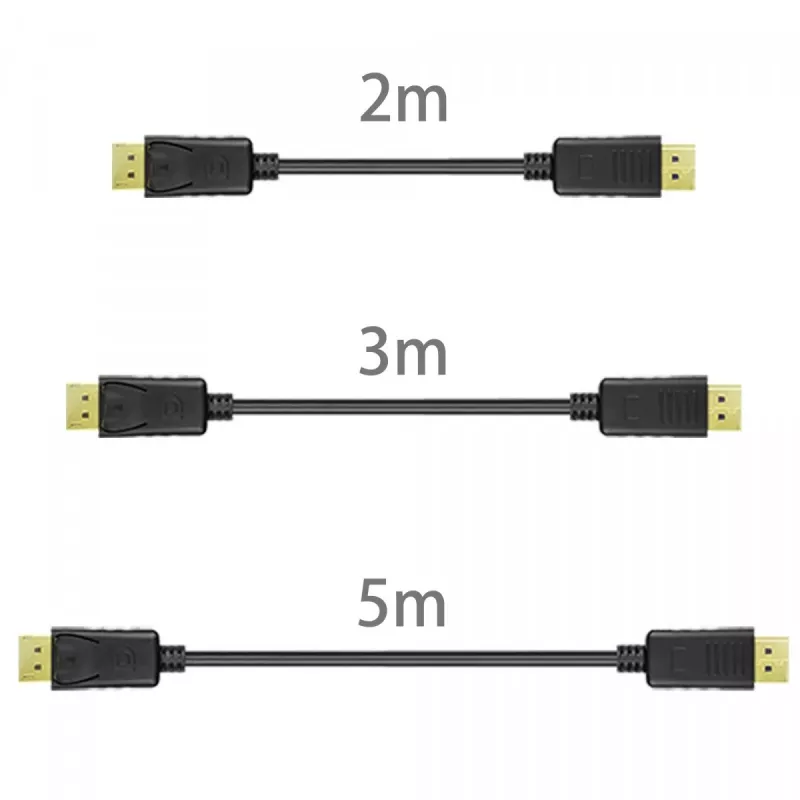 DisplayPort-kaapeli Unitek Y-C609BK — 3 m, uros-uros, musta