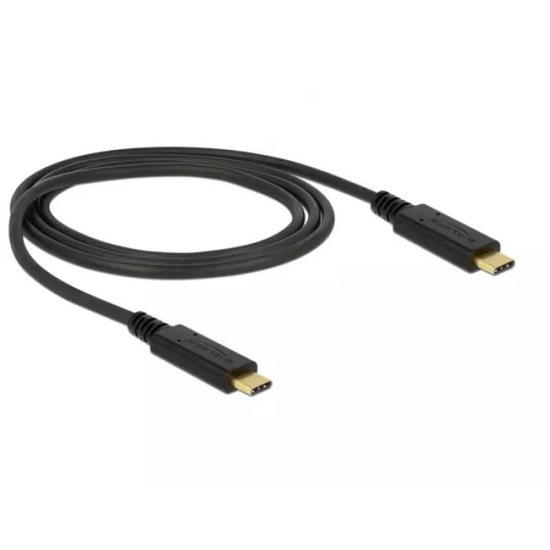 USB-kaapeli DeLOCK 83661 USB 3.2 Gen 2 1 m USB-C musta