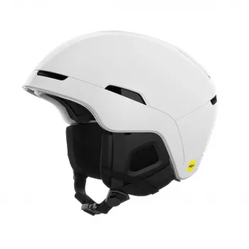 Avokypärä POC Obex MIPS — In-Mold-kova kuori, M/L (55–58 cm), ABS-ulkokuori, EPS-vaahto, mattavalkoinen, 500 g