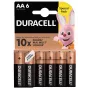 Paristopakkaus Duracell Basic AA / LR6 — 6 kpl (alkalinen)