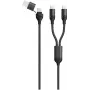 USB-kaapeli 2GO 797367 1,2 m USB A/USB C 2 x USB C musta