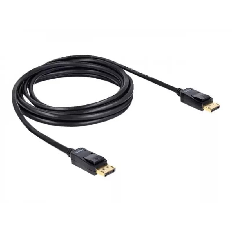 DisplayPort-kaapeli DeLOCK 82424 3 m uros-uros kulta musta