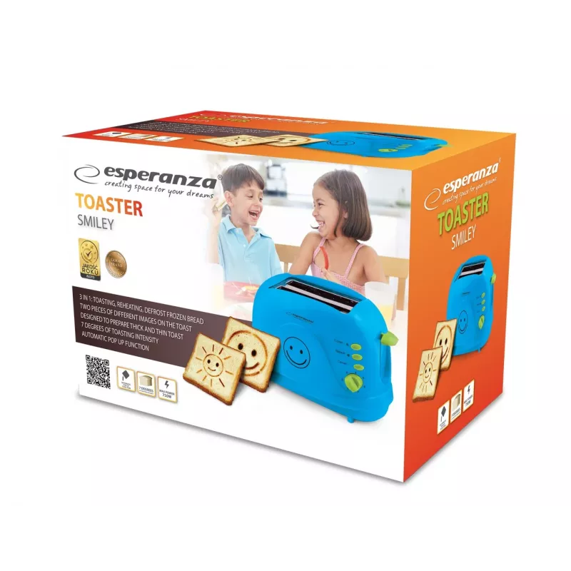 Esperanza EKT003B leivänpaahdin 750 W sininen