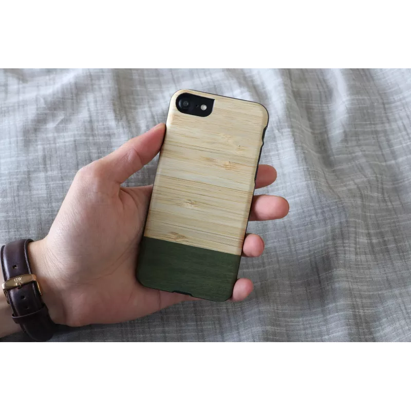 Puhelinkotelo Man and Wood iPhone 7/8 – Bambuswald musta