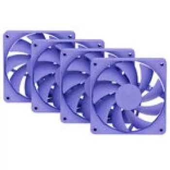 Tietokoneen jäähdytystuuletinsarja HYTE FA12-TM-4 120 mm violetti, 1500 kierr./min, 72 m³/h, 1,6 mmH2O, FDB, 4 kpl:n pakkaus