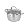 Pyöreä ruostumattomasta teräksestä valmistettu kattila Resto Kitchenware Libra 1,9 L